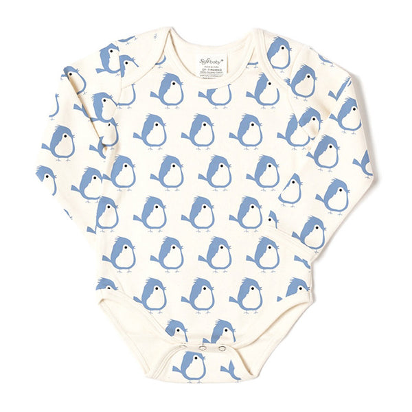 The Blue Birdie - L/S Onesie - 100% Organic