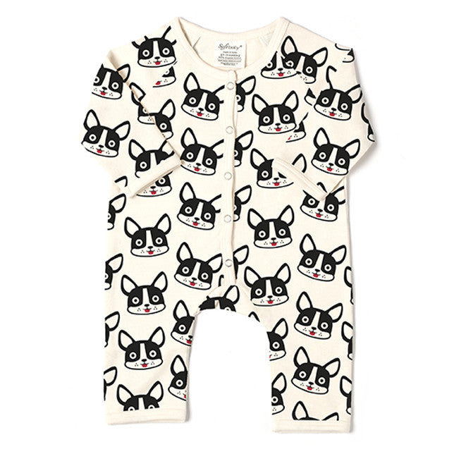 The French Bulldog - Long Romper - 100% Organic