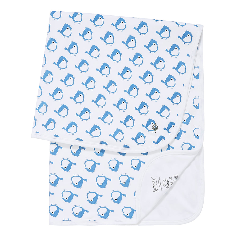 The Blue Birdie - Blanket - 100% Organic