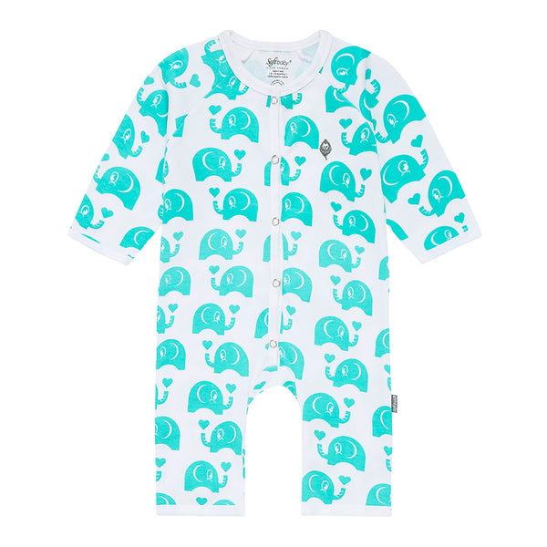 The Green Elephant - Long Romper - 100% Organic