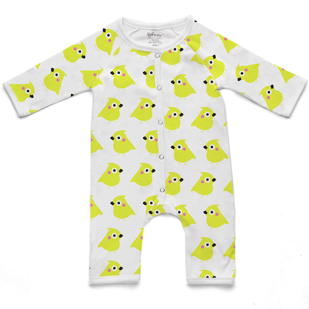 The Yellow Chick - Long Romper - 100% Organic