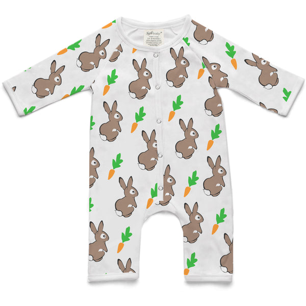 The Rabbit after the Carrot - Long Romper - 100% Organic